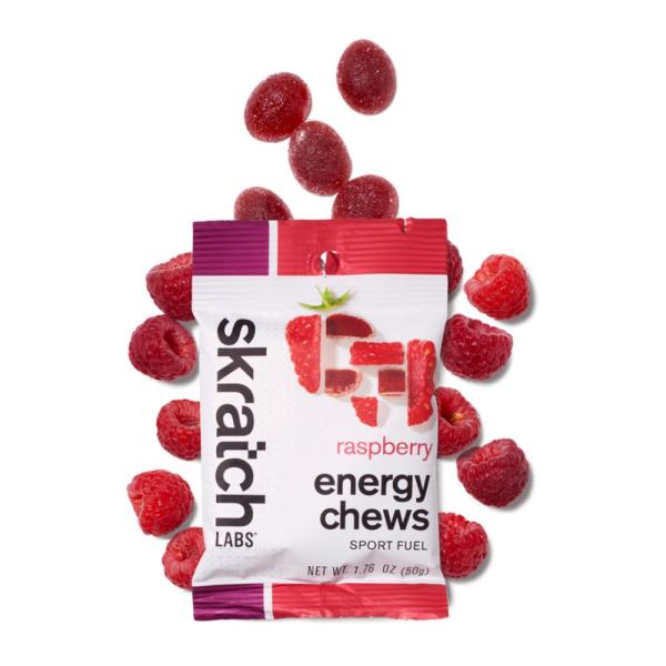 Skratch Energy Chews Sport Fuel, raspberry, 50g