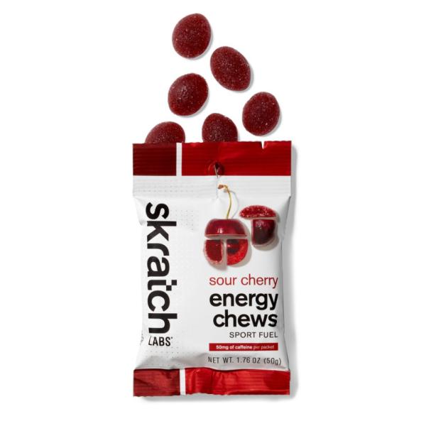 Skratch Energy Chews Sport Fuel, sour cherry, 50g