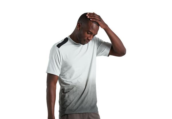 Specialized Men's Trail Short Sleeve Jersey L Dove Grey Spray