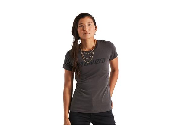Specialized Women's Wordmark Short Sleeve T-Shirt L Charcoal