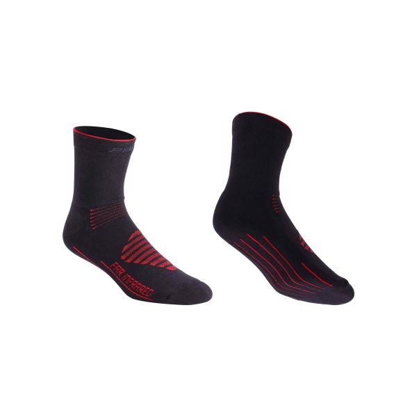 BBB Wintersocke FIRFeet schwarz-rot 39-43FarInfraRed Technologie f&uuml;r warme F&uuml;sse
