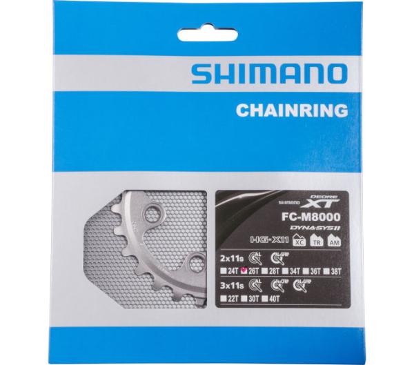 Shimano Kettenblatt XT FC-M8000 26 Z&auml;hne BC 