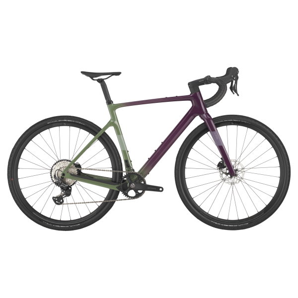 Scott Addict Gravel 40 - olivine green/blackberry purple - M